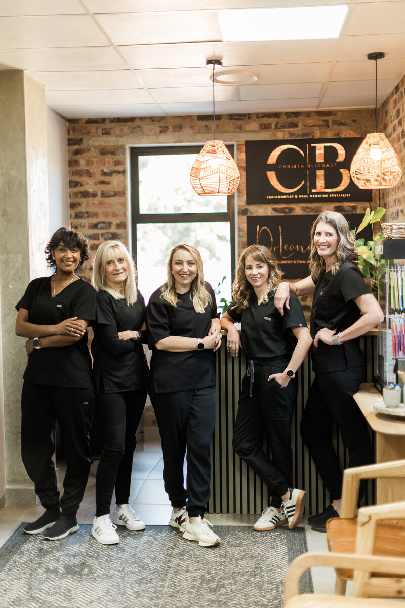 Dr Christa Blignaut and Dr Leande Kotze with the practice team.